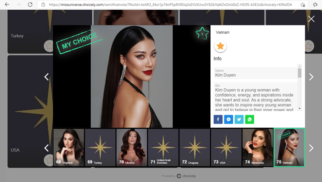 Hình ảnh gợi cảm của mỹ nhân Việt xuất hiện trên trang Miss Universe