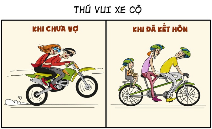 Không nhịn được cười với 10 hình ảnh về đàn ông khi có vợ