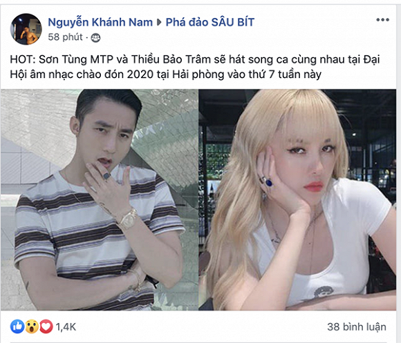 Vừa được tin Sơn Tùng và Thiều Bảo Trâm sẽ song ca, cư dân mạng đã rần rần xúi giục: Công khai đi!