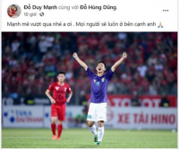Loạt sao Việt và cầu thủ động viên khi Hùng Dũng dính chấn thương kinh hoàng