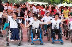Độc đáo vũ điệu flashmob của người khuyết tật